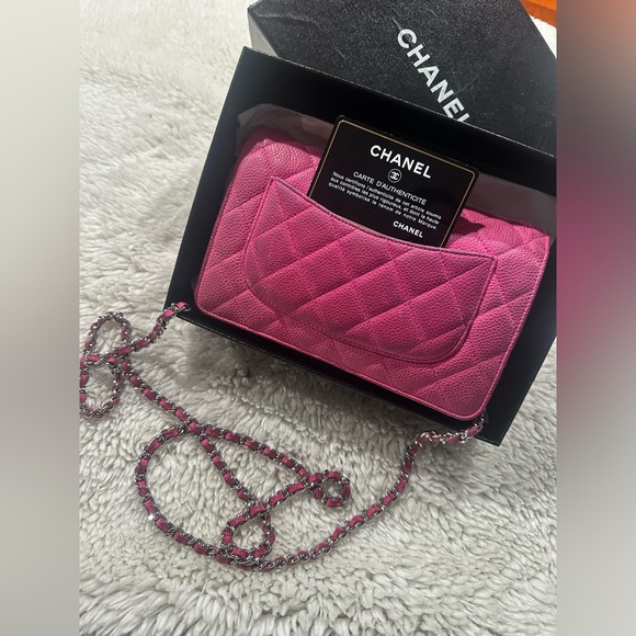 Chanel pink wallet on chain authentic. - Picture 4 of 8